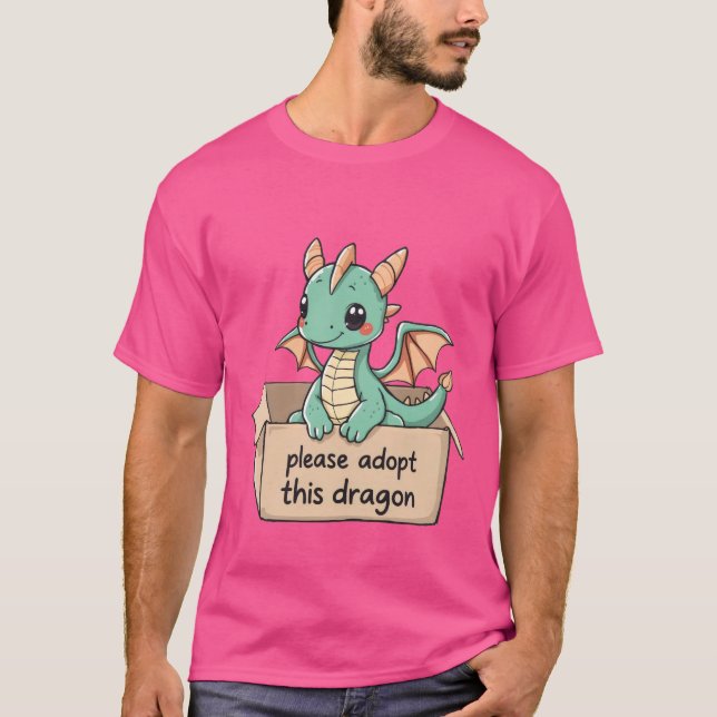 Bitte adoptiere diesen Drachen T-Shirt (Vorderseite)