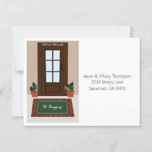 Bitte aktualisieren Sie unsere Haustür für die Adr Postkarte