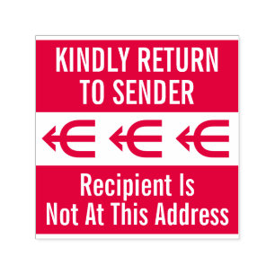 "BITTE AN DEN ABSENDER ZURÜCKSENDEN" Stempel