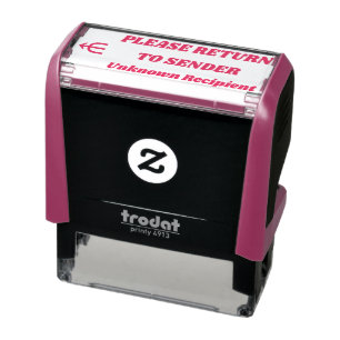 "BITTE AN DEN SENDER ZURÜCKKEHREN" "Unbekannter Em Permastempel