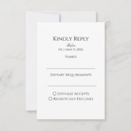 Bitte antworten Sie RSVP Karte