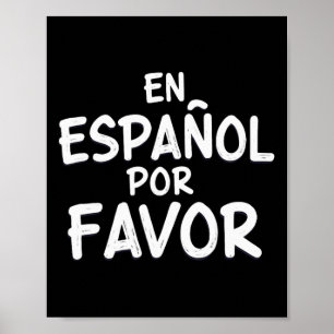 Bitte auf Spanisch Spanischlehrer 3 Poster