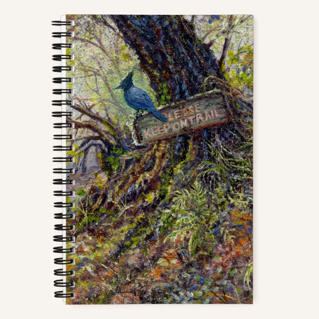 "Bitte Behalt auf Trails" Notizbuch (Vorderseite)