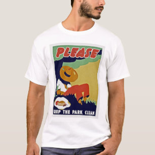 Bitte Behalt die Parkreinigung T-Shirt