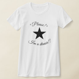 Bitte bin ich ein Star Coquette Slogan Baby T-Shir T-Shirt