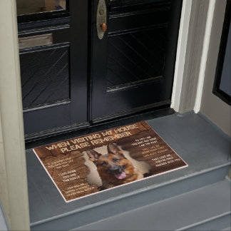 Bitte denken Sie daran, wenn Sie mein Haus besuche Fußmatte