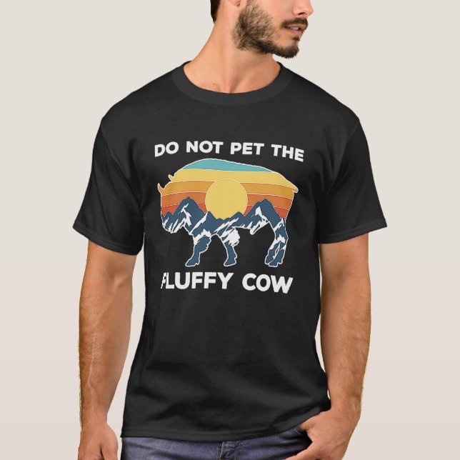 Bitte die flauschigen Kühe Bisons im Nationalpark  T-Shirt (Vorderseite)