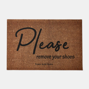 Bitte entfernen Sie Ihre Schuhe Fußmatte