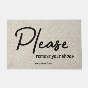 Bitte entfernen Sie Ihre Schuhe Fußmatte