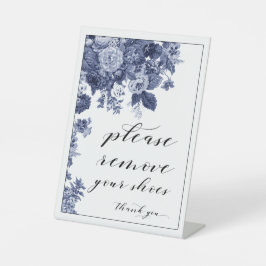 Bitte entfernen Sie Ihre Schuhsignatur Sockelschild