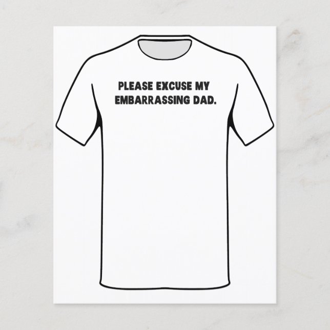 Bitte entschuldigen Sie meinen Embarrassing-Vater Flyer (Vorne)