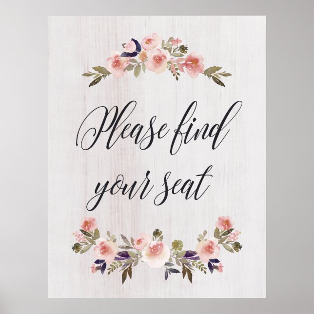 Bitte finden Sie Ihr Plakat für Ihr Sitzzeichen (Vorne)