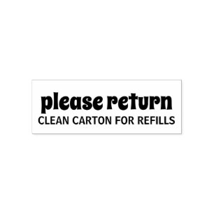 Bitte geben Sie den sauberen Karton für Nachfüllun Permastempel