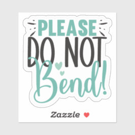 Bitte geben Sie nicht an Aufkleber