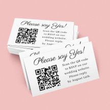 Bitte geben Sie Yes Elegant Wedding QR Code UAWG a