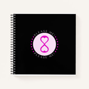 Bitte! Gedreht Notebook Notizbuch