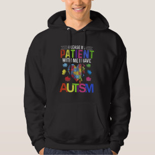 Bitte geduldig sein mit mir ich habe Autismus Puzz Hoodie
