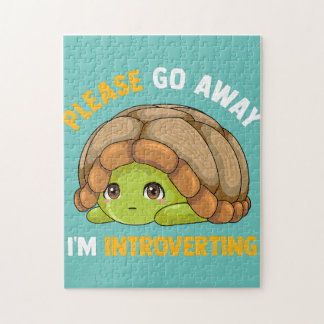 Bitte gehen Sie weg I_m Einführung Kawaii Turtle Puzzle