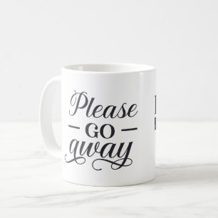 Bitte gehen Sie weg und lesen Sie ein Buch Kaffeetasse