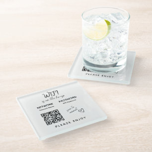 Bitte genießen Sie die WiFi-Kennwortprüfung, um QR Glasuntersetzer