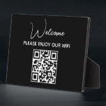 Bitte genießen Sie unser Wifi | WIFI - Begrüßungsc Fotoplatte<br><div class="desc">Bitte genießen Sie unser Wifi | WIFI Welcome QR Code-Plakette Machen Sie es einfach für Gäste,  sich mit einem dieser Wi-Fi QR-Codezeichen an Ihr Wi-Fi-System anzuschließen. Sie sind ein hübsches Genie,  besonders wenn man oft Gastgeber ist.</div>