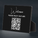 Bitte genießen Sie unser Wifi | WIFI - Begrüßungsc Fotoplatte<br><div class="desc">Bitte genießen Sie unser Wifi | WIFI Welcome QR Code-Plakette Machen Sie es einfach für Gäste,  sich mit einem dieser Wi-Fi QR-Codezeichen an Ihr Wi-Fi-System anzuschließen. Sie sind ein hübsches Genie,  besonders wenn man oft Gastgeber ist.</div>
