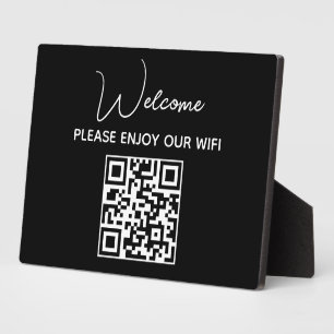 Bitte genießen Sie unser Wifi WIFI - Begrüßungsc Fotoplatte