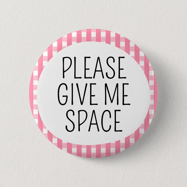 Bitte gib mir Raum Button (Vorderseite)