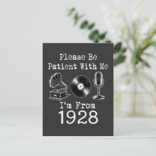 Bitte Haben Sie Geduld Mit Mir, Ich Bin Aus 1928 V Postkarte