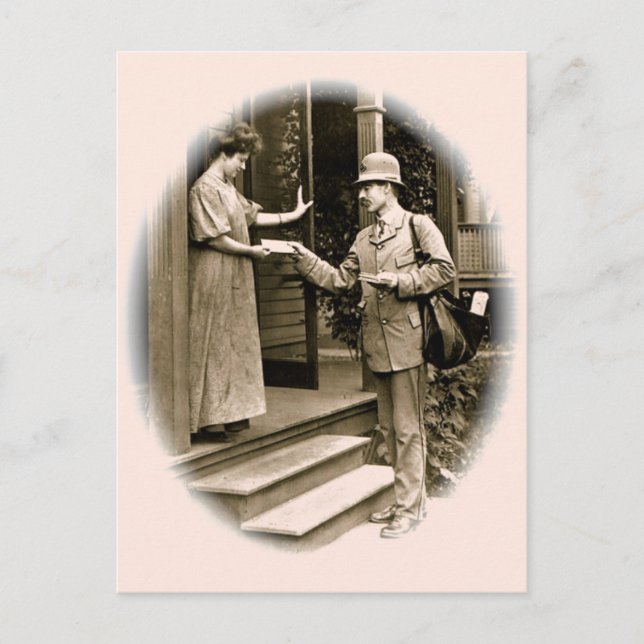 Bitte Herrn Postman Postkarte (Vorderseite)