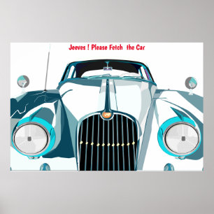 Bitte holen Sie sich das Autoplakat Poster