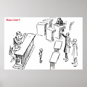 Bitte hören Sie Poster