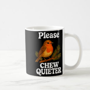 Bitte kaue leiser Vintage-Vogel Groovy-Design  Kaffeetasse