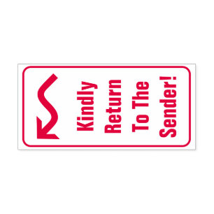 "Bitte kehren Sie zum Absender zurück!" Briefmark Permastempel