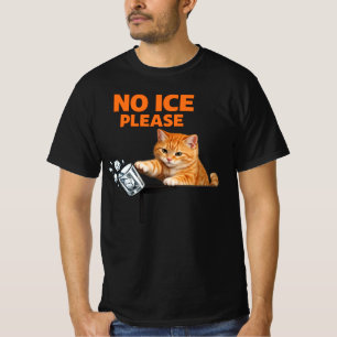 Bitte kein Eis Lustiges Katzen-Meme Männer Frauen T-Shirt