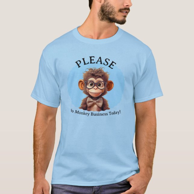 Bitte keine Affen T-Shirt (Vorderseite)