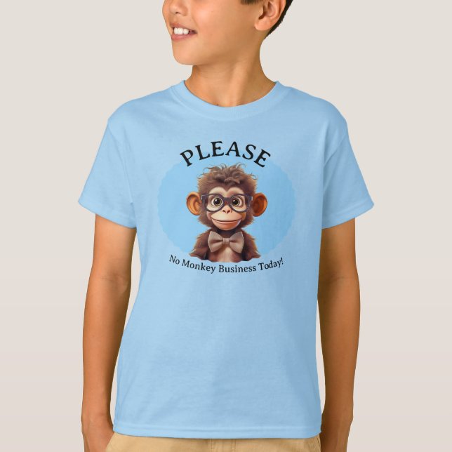 bitte keine Affengeschäfte T-Shirt (Vorderseite)