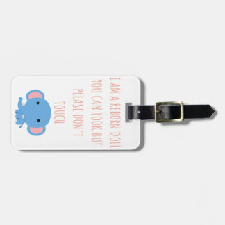 Bitte keine Touch wiedergeben Puppen-Autositzmarke Gepäckanhänger