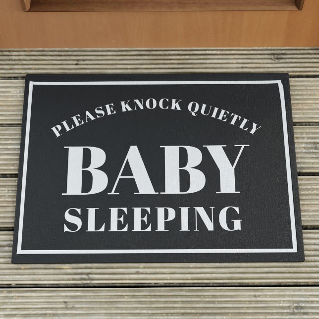 Bitte klopfen Sie leise Baby-Schlafquote Doormat Fußmatte (Von Creator hochgeladen)