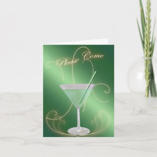 Bitte kommen Sie zu Cocktail-Party Einladung