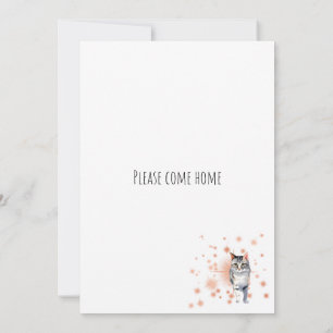 Bitte kommen Sie Zuhause Einladung