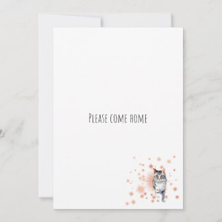 Bitte kommen Sie Zuhause Einladung