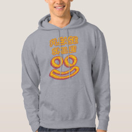 "Bitte lächle!" Niedliches Design. Jetzt kaufen Hoodie