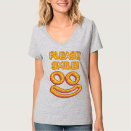 "Bitte lächle!" Niedliches Design. Jetzt kaufen T-Shirt