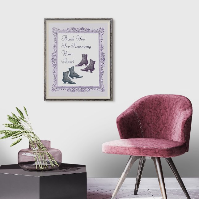 Bitte nehmen Sie den Sign für Ihre Schuhe aus Poster (Von Creator hochgeladen)