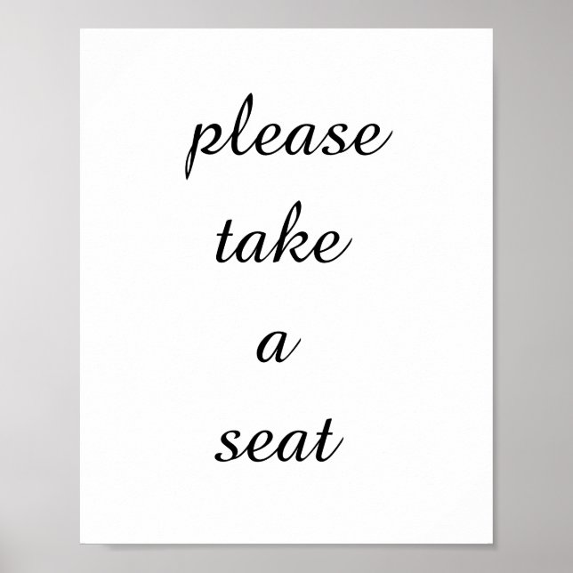 Bitte nehmen Sie Platz Wort für Bad | Bad Wa Poster (Vorne)