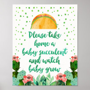 Bitte nehmen Sie Zuhause ein Babyduschzeichen mit  Poster