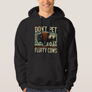 Bitte nicht die flauschigen Kühe streicheln Yellow Hoodie