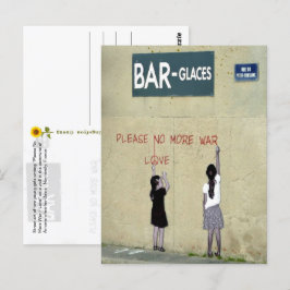 Bitte nicht mehr Krieg/Liebe, Normandie, Frankreic Postkarte