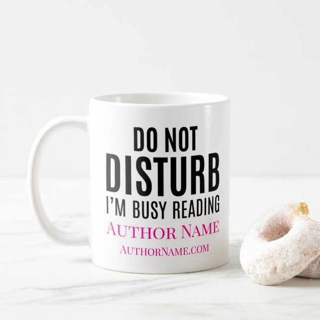 Bitte nicht stören, ich lese kaffeetasse (Mit Donut)